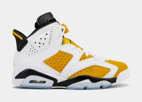 Air Jordan 6 Retro Yellow Ochre Mens Lifestyle Shoes (White/Yellow Ochre/Black)