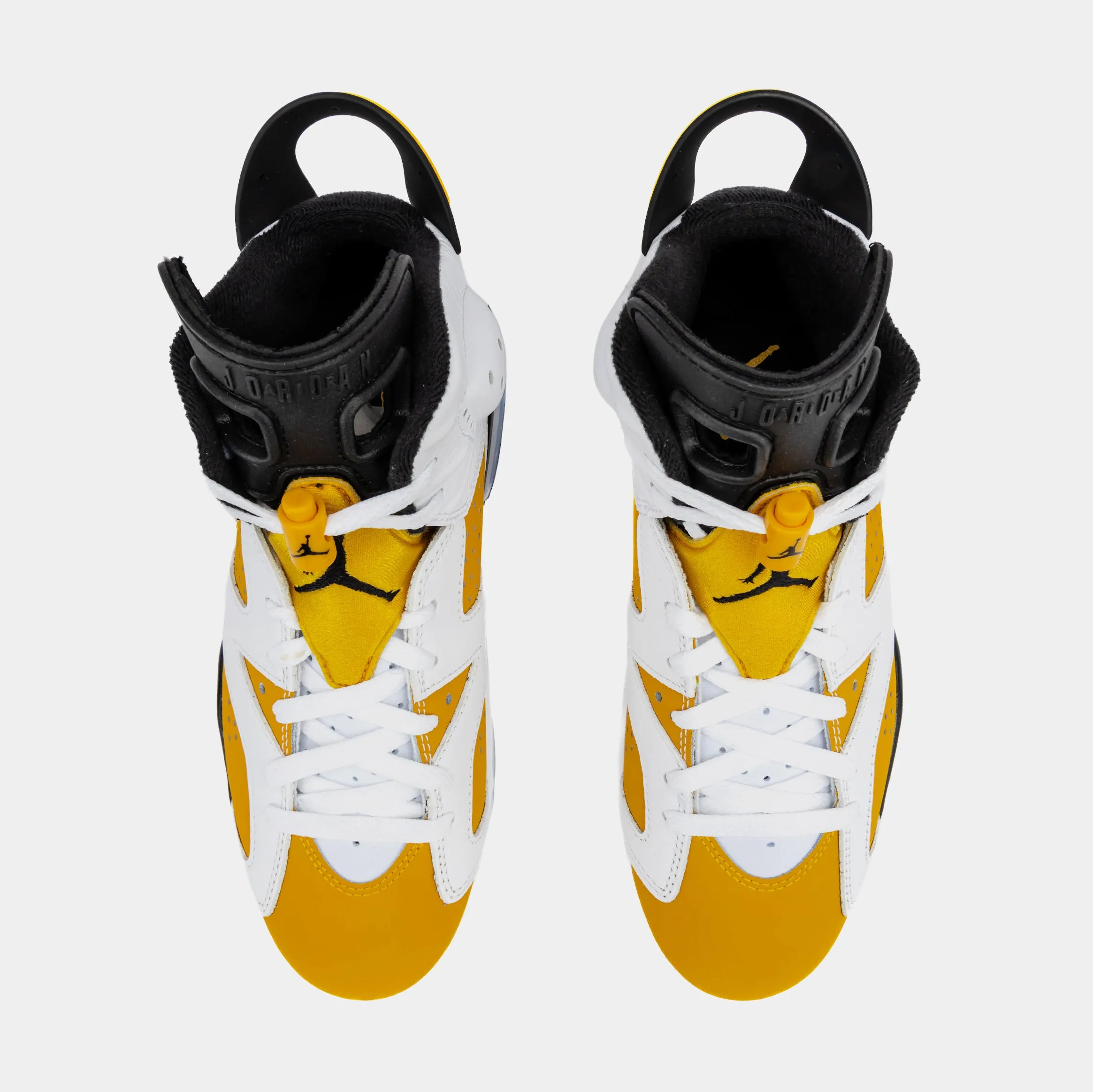 Air Jordan 6 Retro Yellow Ochre Mens Lifestyle Shoes (White/Yellow Ochre/Black)