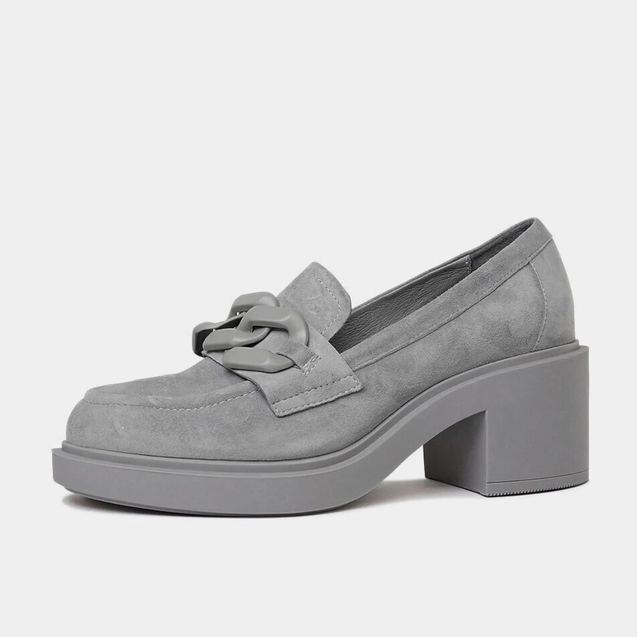 Arrigo Grey Suede Loafers