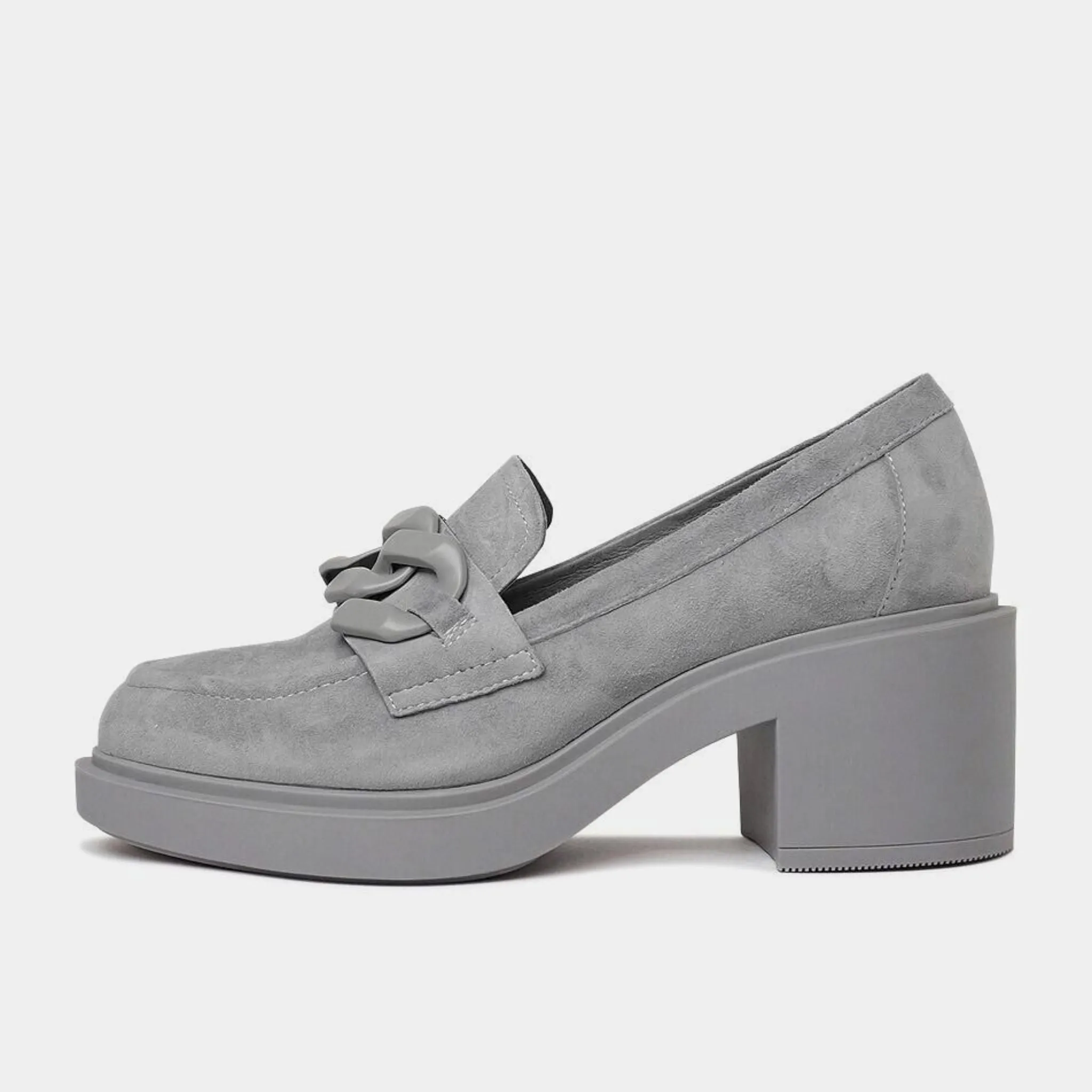 Arrigo Grey Suede Loafers