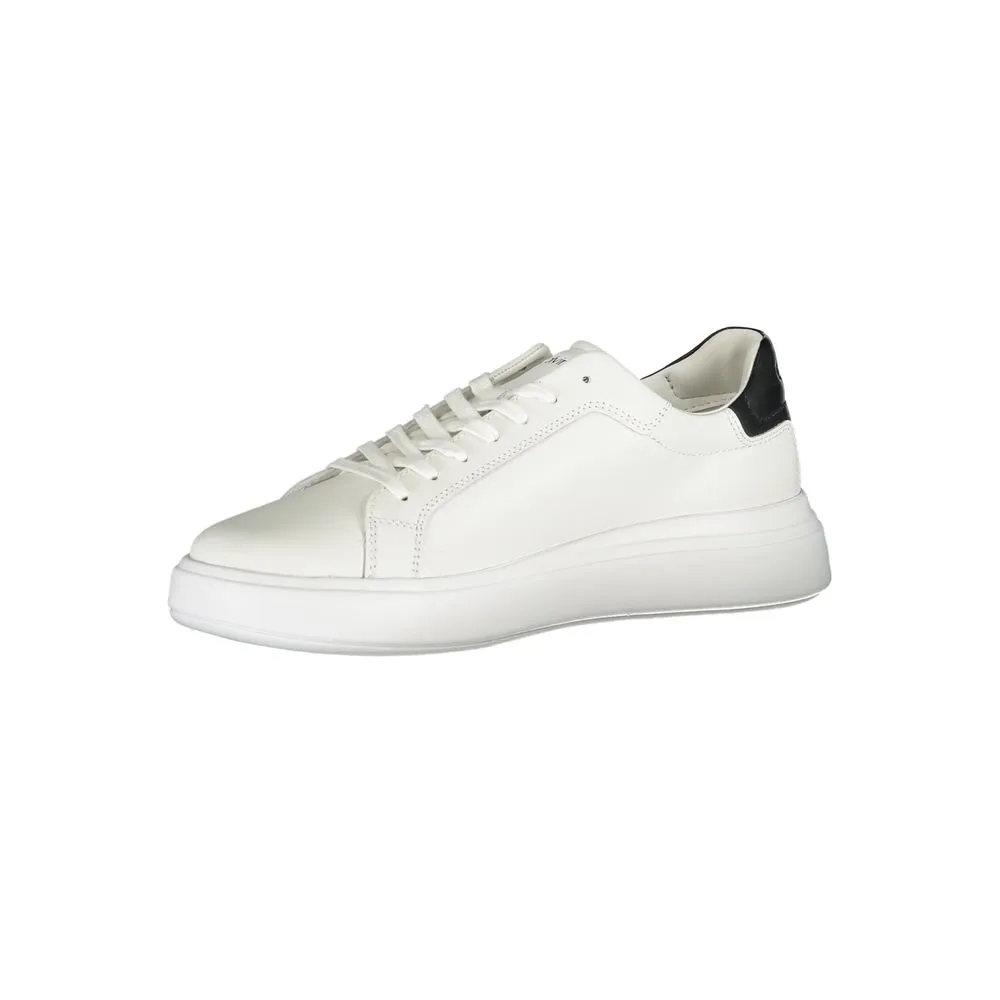 Calvin Klein Sleek White Sneakers with Contrast Accents