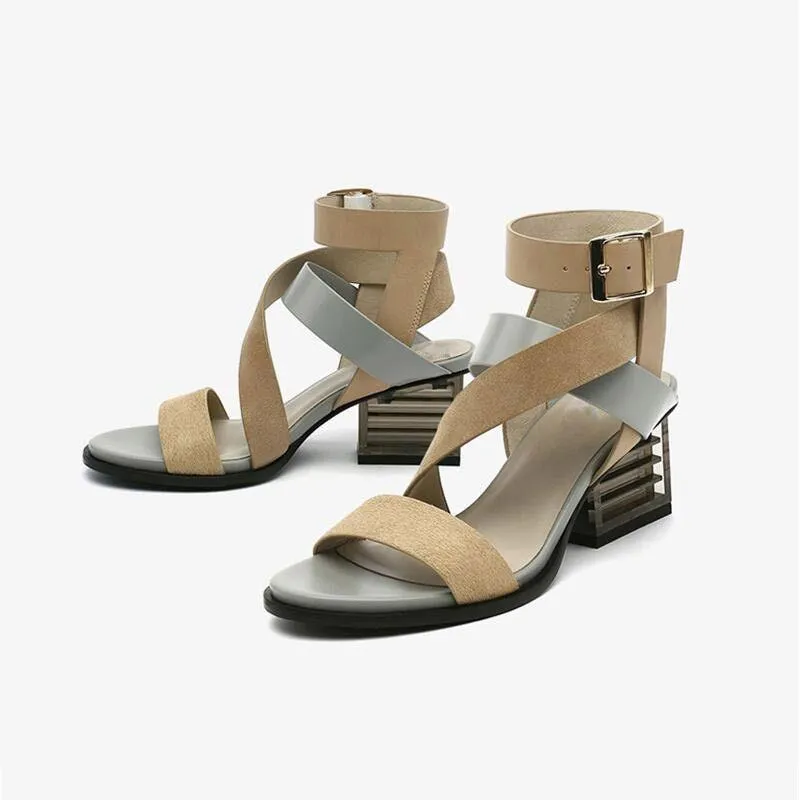 Fashion Cross StrapGladiator Sandals RX349 - Women's Casual Shoes