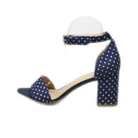 Graceland High-Heel Sandals Fabric Blue Colour For Women