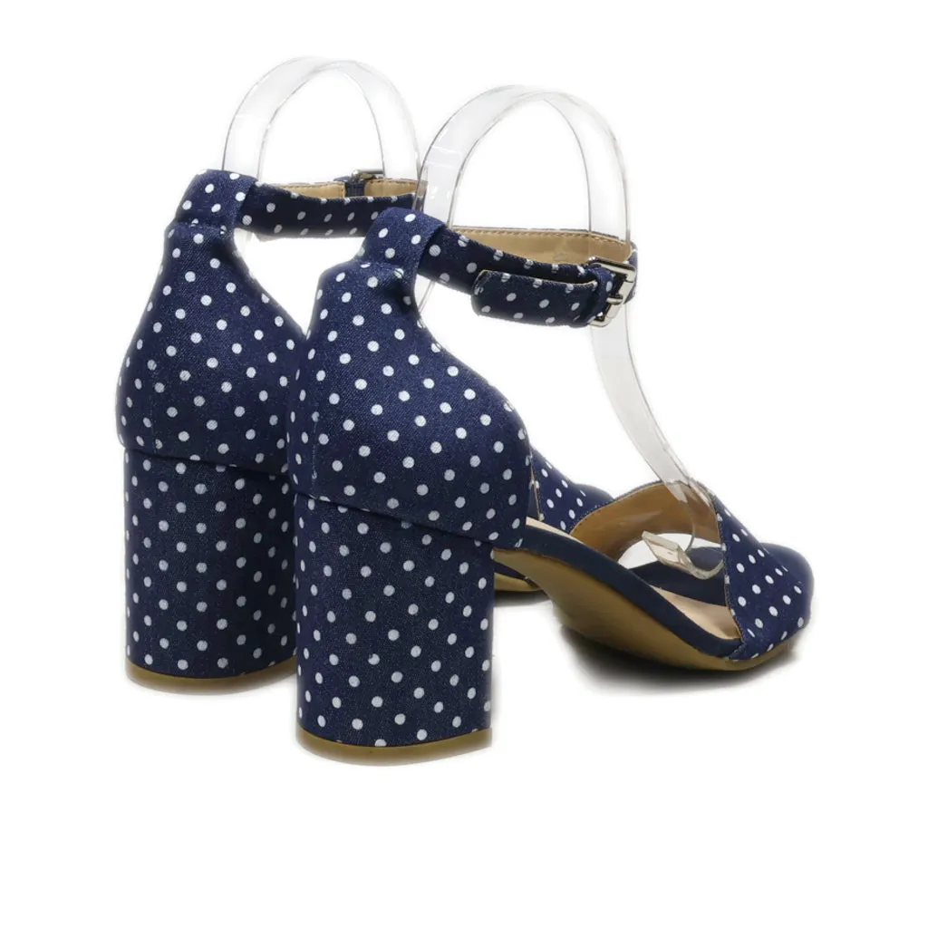 Graceland High-Heel Sandals Fabric Blue Colour For Women