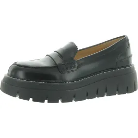 J/Slides Womens Willa Leather Slip-On Loafers