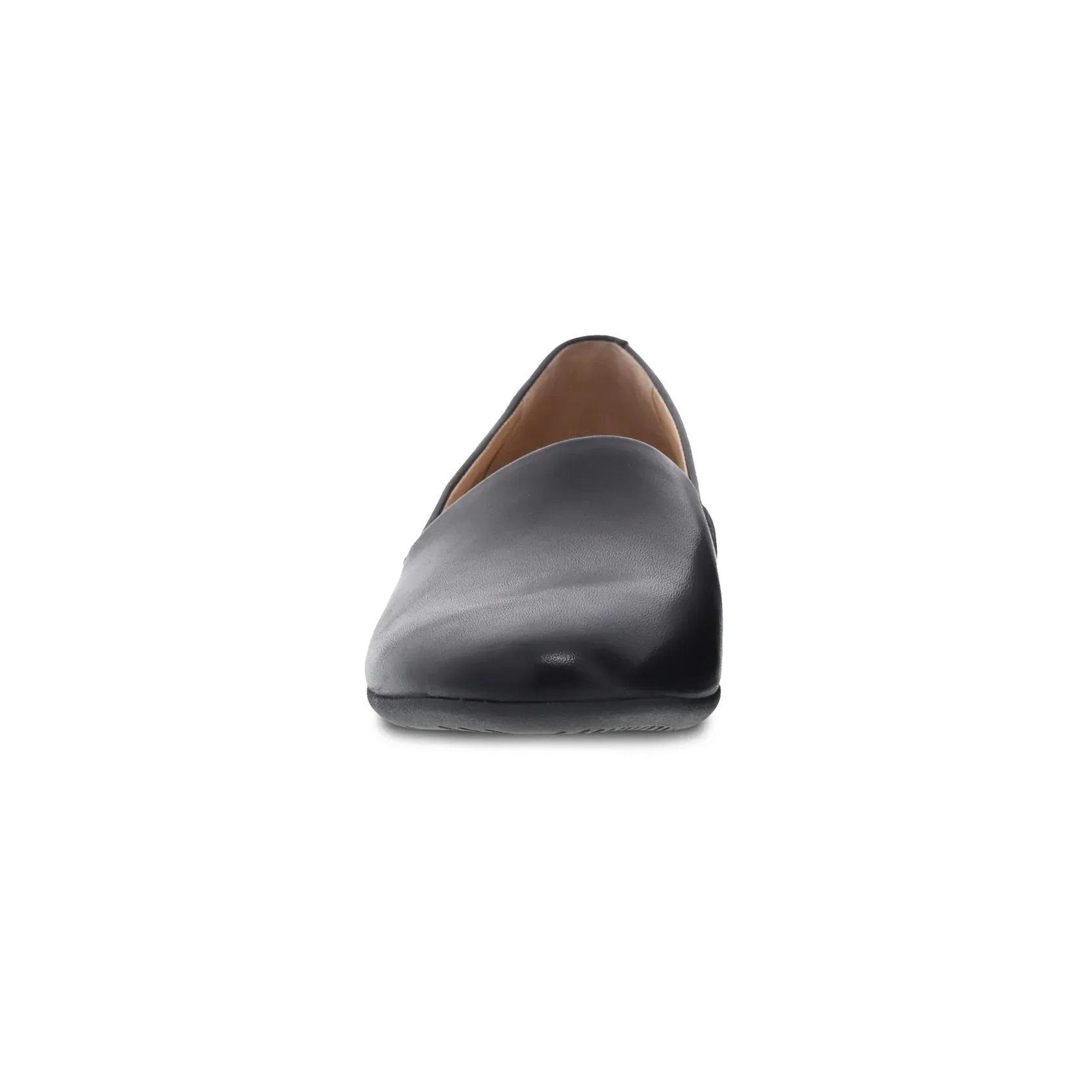 Larisa Black Milled Nappa Flat