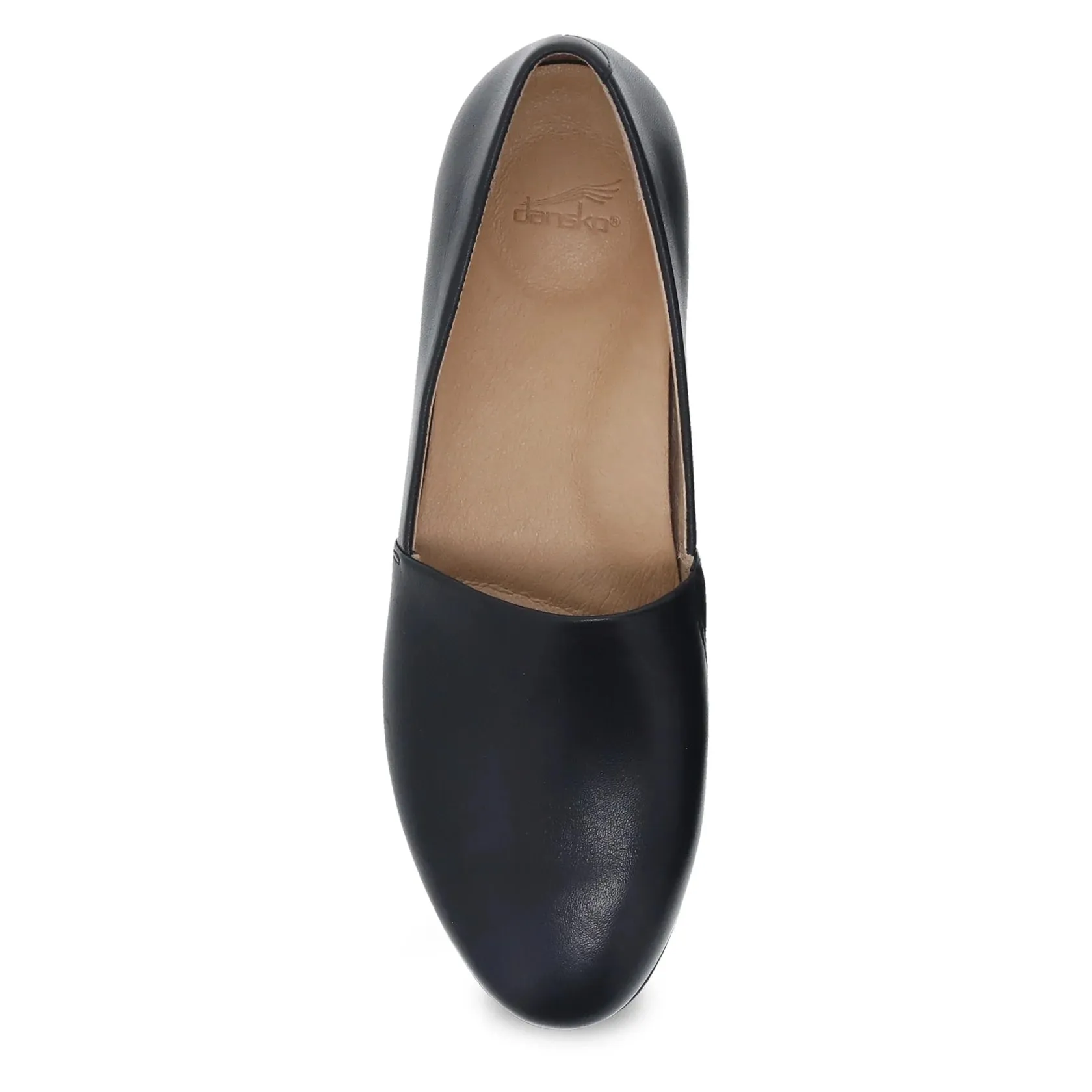 Larisa Black Milled Nappa Flat