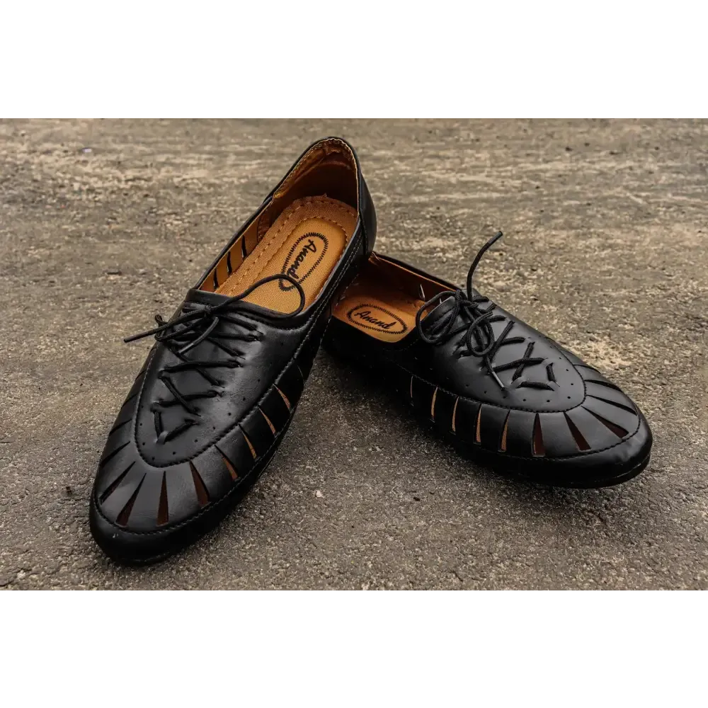 Men's Stylish and Trendy Black Solid Synthetic Casual Loafers