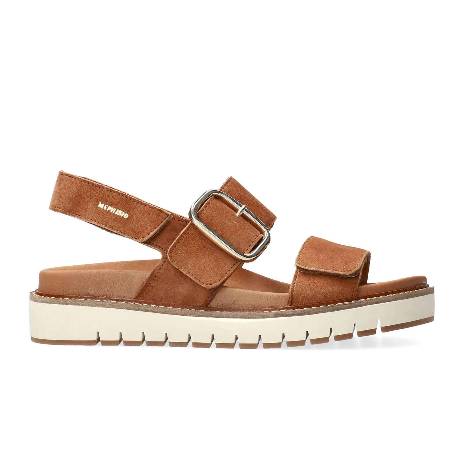 Mephisto Belona Backstrap Sandal (Women) - Hazelnut Velcalf