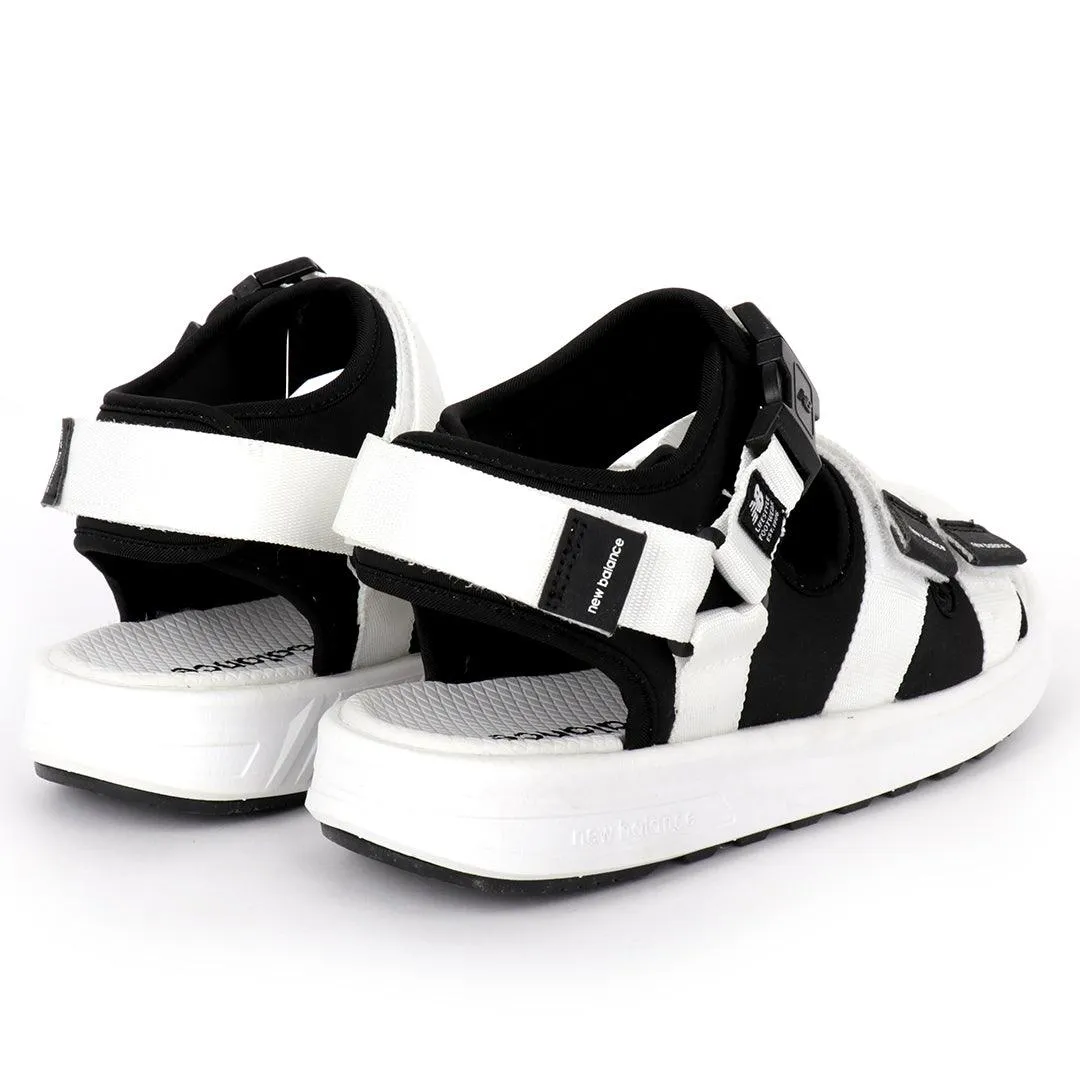 NB Three Straps Black And White Mens' Sandal