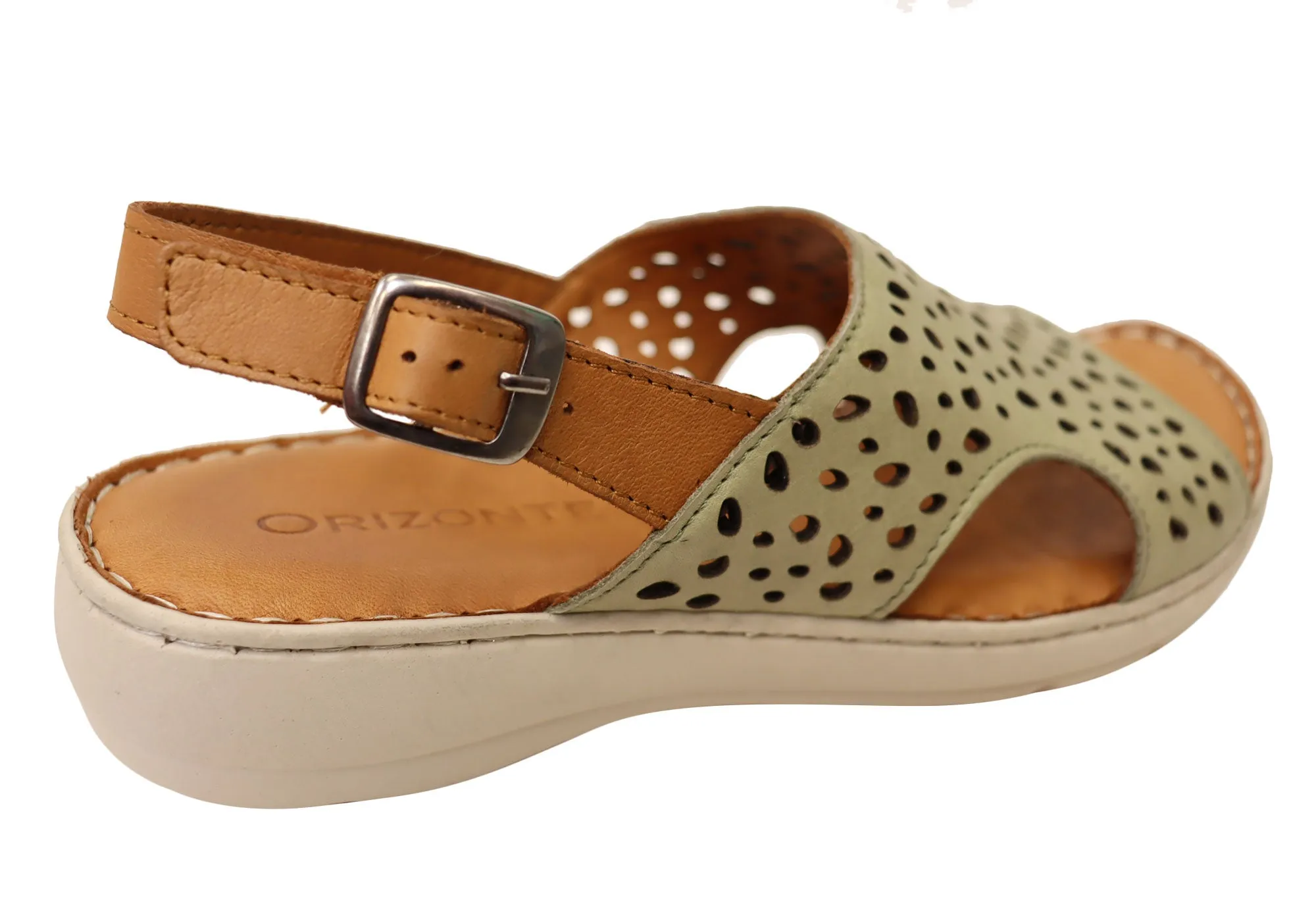 Orizonte Costena Womens European Comfortable Leather Sandals