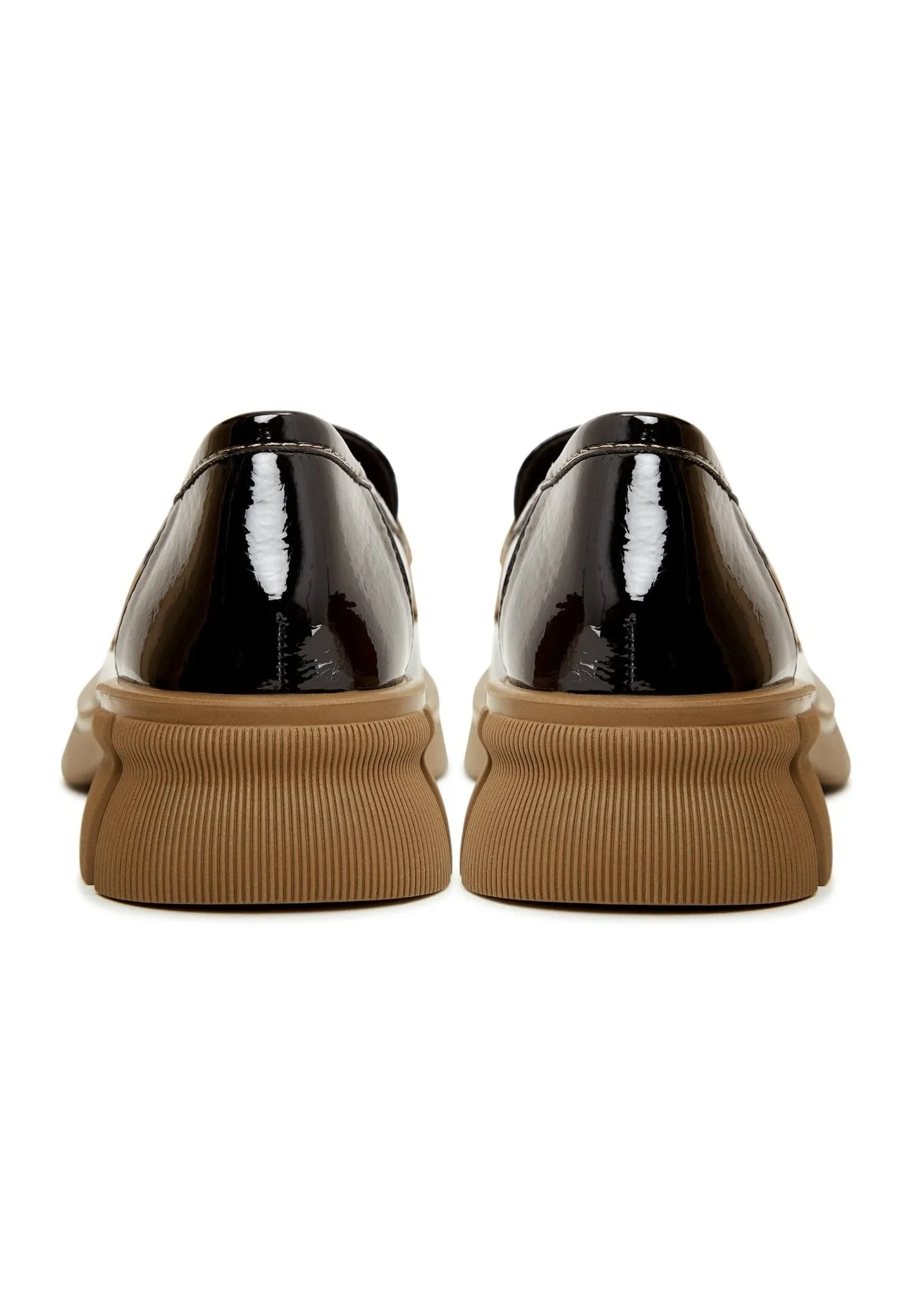 Patent Leather Loafers - Black