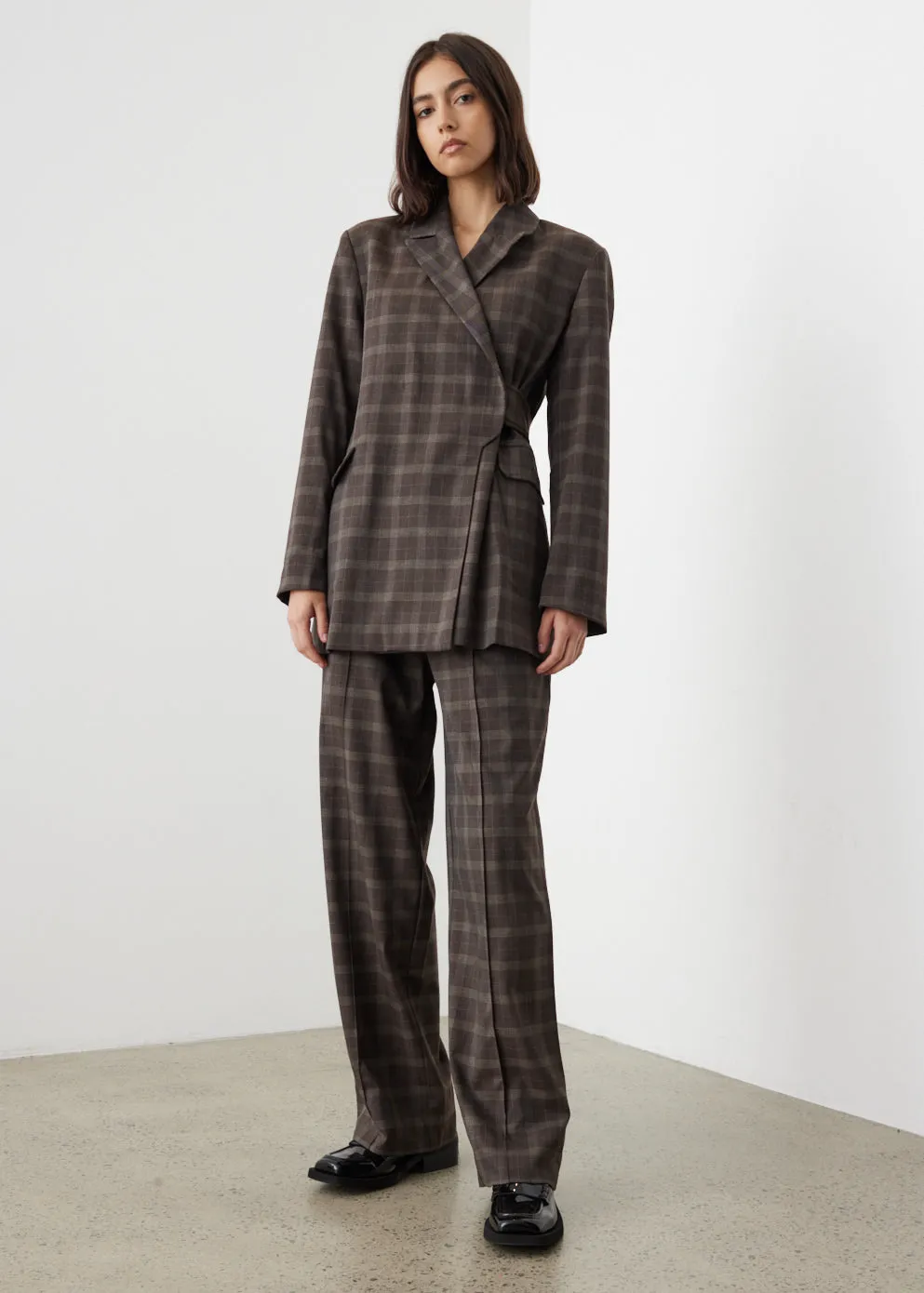 Plaid Suit Pants