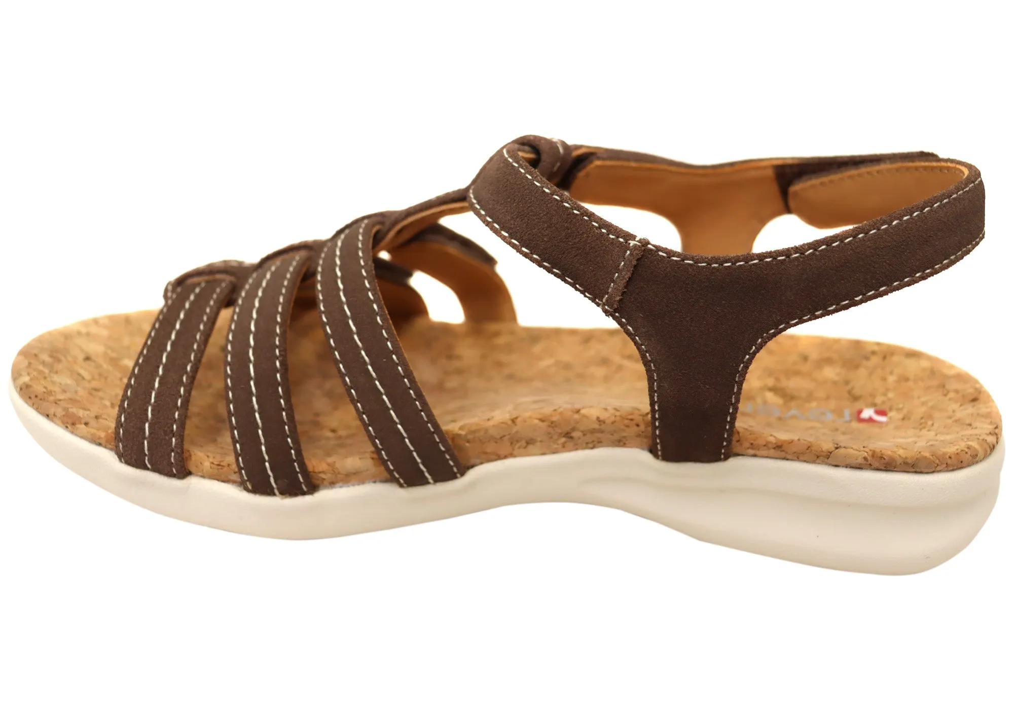 Revere Bronte Womens Comfortable Leather Sandals