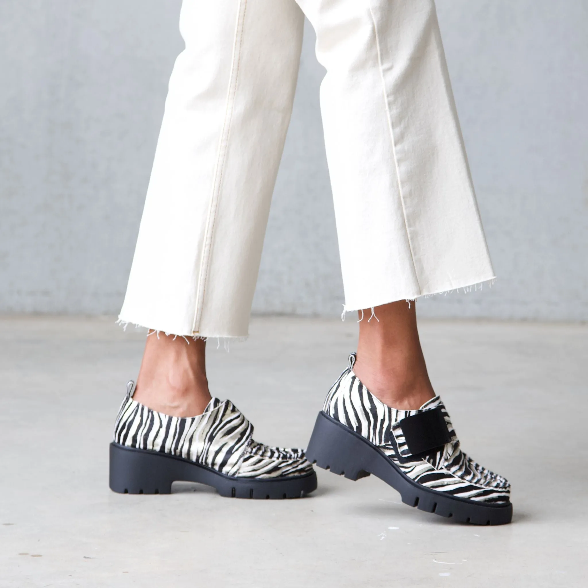 Umbers Zebra Pony Loafers