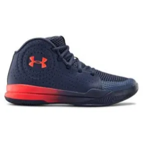 Under Armour Gs Jet 2019 Boys Basketball Shoes Navy And Red 3022121-405