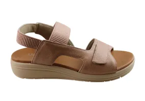 Usaflex Toka Womens Comfortable Leather Sandals Made In Brazil