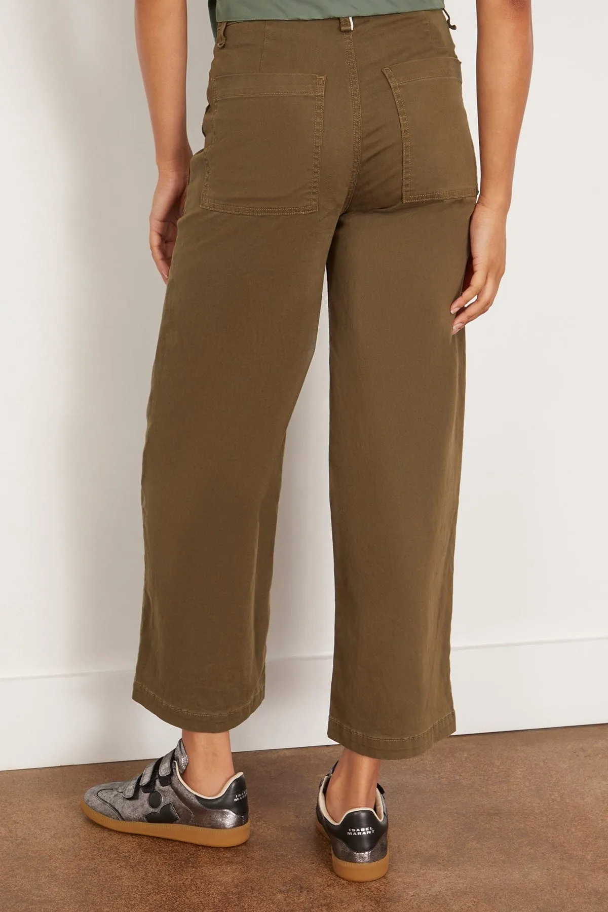 Virginia Pant in Safari Green