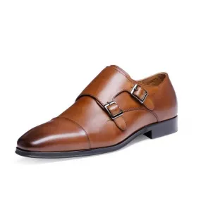 West Louis™ Genuine Leather Oxford With Straps