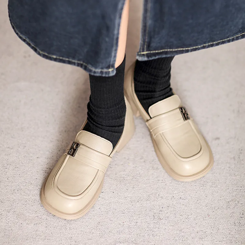 Women Minimalist Casual Leather Stylish JK Loafers