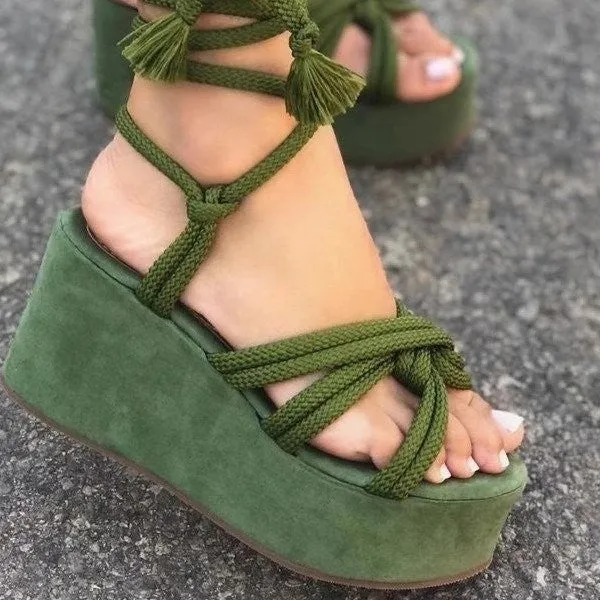 Women strappy peep toe slingback summer outdoor platform sandals